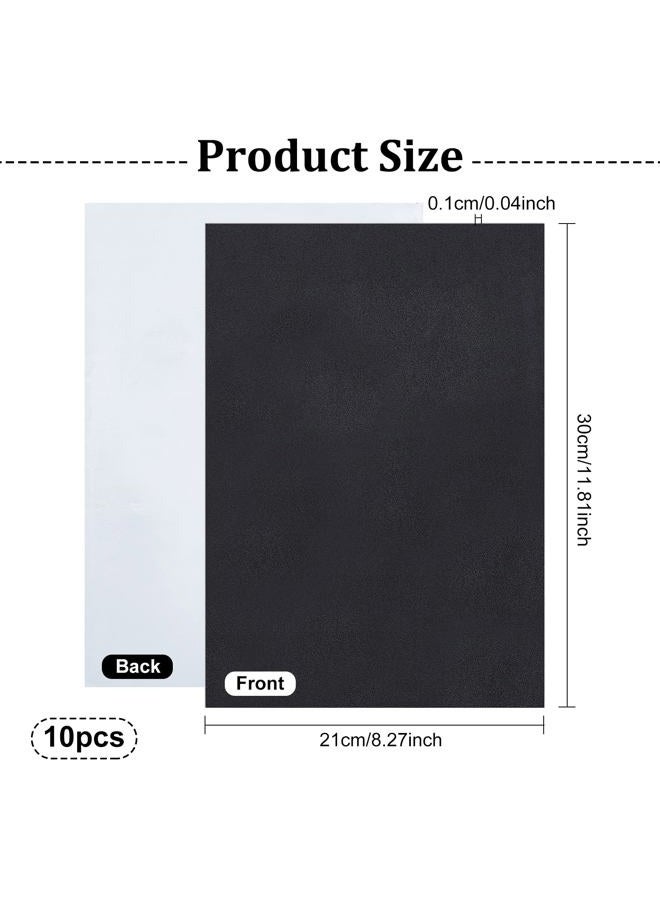 BENECREAT 10PCS 1mm Thick Self-Adhesive Foam Sheet 8.3x11.8 Insulation Foam for Halloween Decor, Containers and Furniture Protection, Black - Image 2